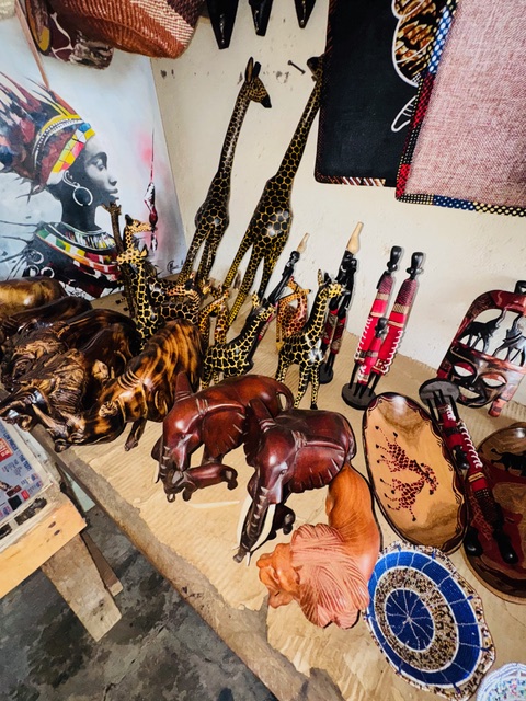 Maasai women selling beadwork at a conservancy market